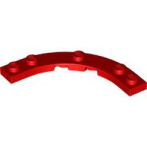 Plaat, Rond Hoek 5x5 macaroni Red