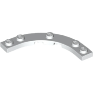 Plaat, Rond Hoek 5x5 macaroni White