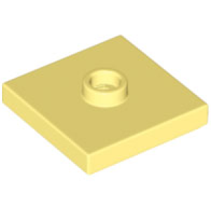 Plaat, Aangepast 2x2 met 1 nop in het midden Bright Light Yellow