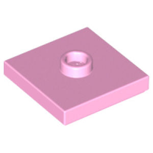 Plaat, Aangepast 2x2 met 1 nop in het midden Bright Pink
