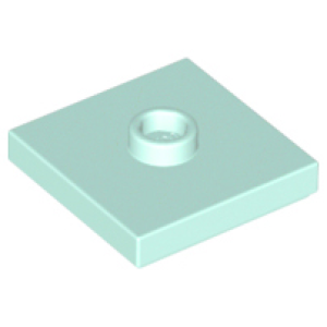 Plaat, Aangepast 2x2 met 1 nop in het midden Light Aqua