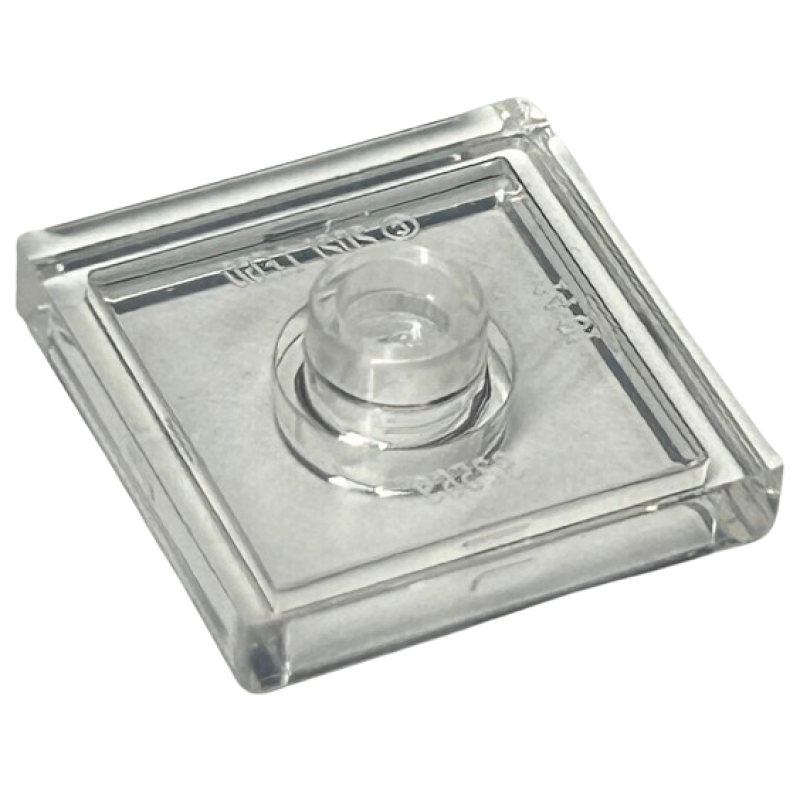 Plaat, Aangepast 2x2 met 1 nop in het midden Trans Clear