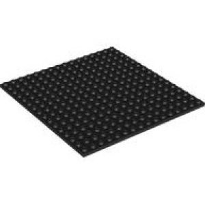 Plaat 16x16 Black