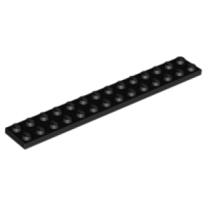 Plaat 2x14 Black