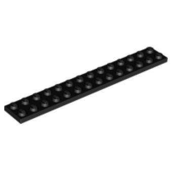 Plaat 2x14 Black