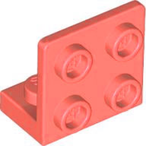 Plaat, Hoek 1x2 - 2x2 omgekeerd Coral