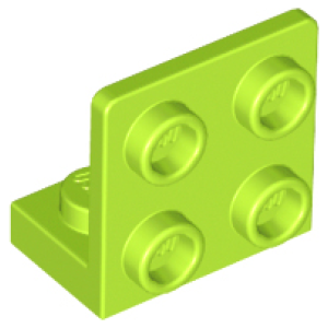 Plaat, Hoek 1x2 - 2x2 omgekeerd Lime