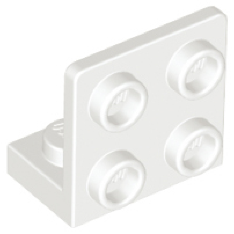 Plaat, Hoek 1x2 - 2x2 omgekeerd White