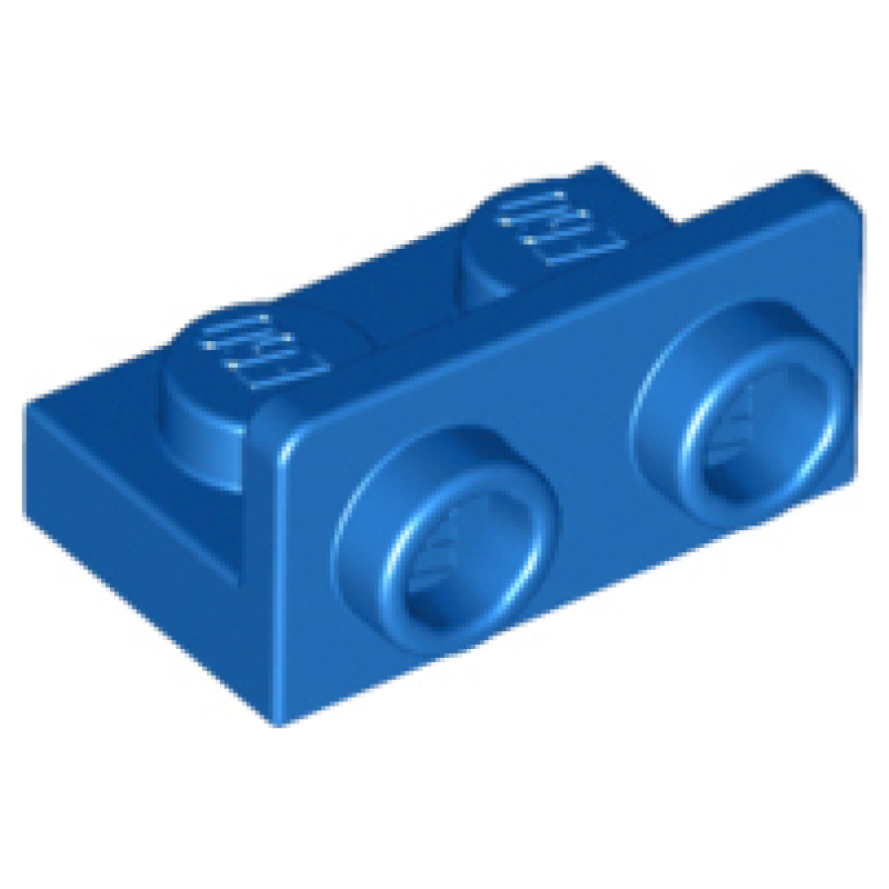 Plaat, Hoek 1x2 - 1x2 omgekeerd Blue