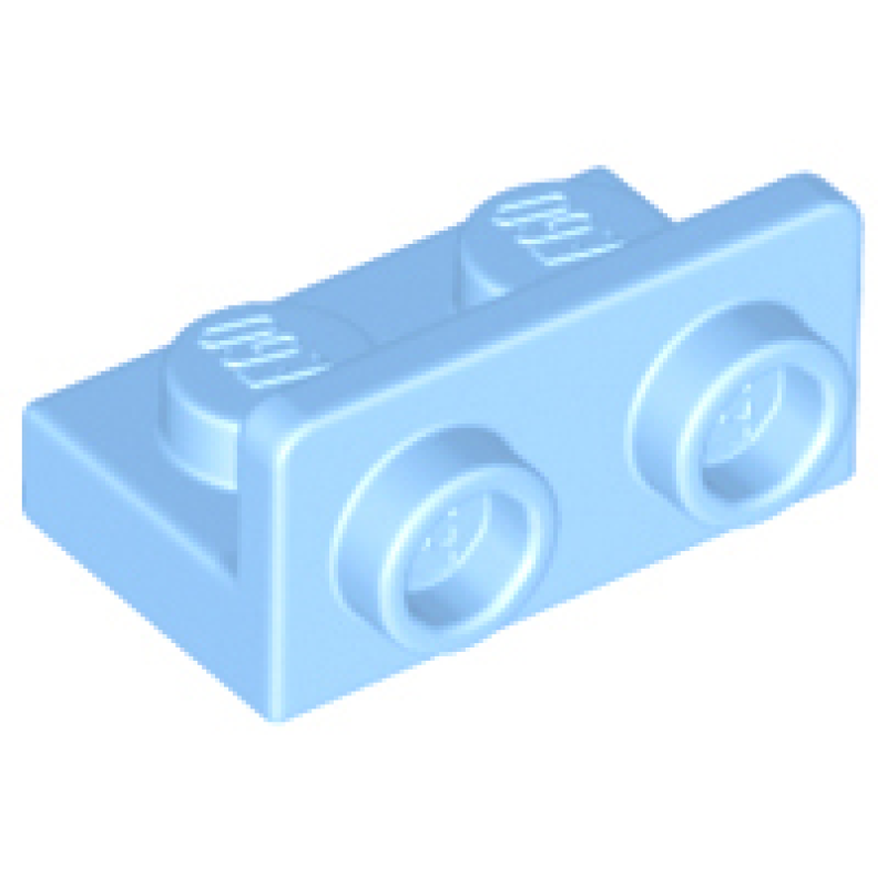 Plaat, Hoek 1x2 - 1x2 omgekeerd Bright Light Blue