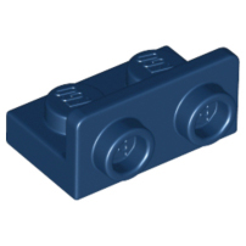 Plaat, Hoek 1x2 - 1x2 omgekeerd Dark Blue