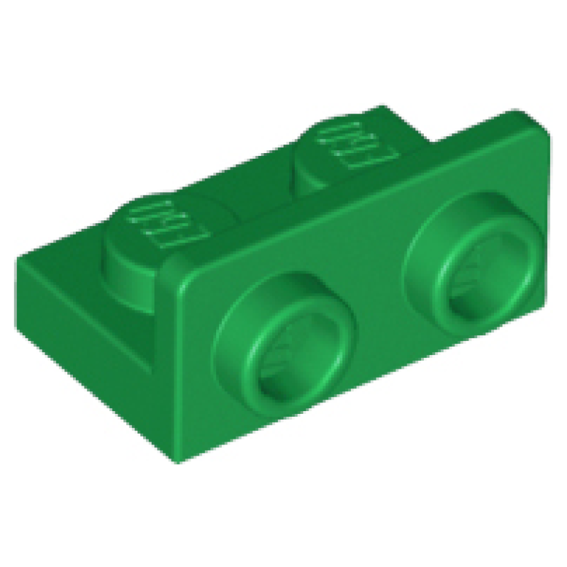 Plaat, Hoek 1x2 - 1x2 omgekeerd Green