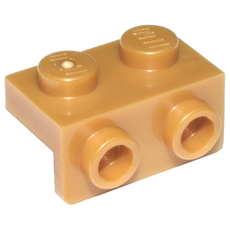 Plaat, Hoek 1x2 - 1x2 Pearl Gold