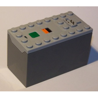 Elektrische 9V Batterij Box Power Functies (Niet Oplaadbaar) Light Bluish Gray