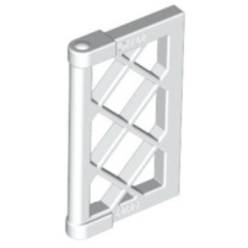 Raam 1x2x3 met raster White