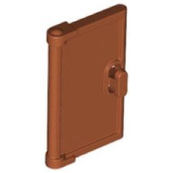 Deur 1x2x3 met verticaal handvat Dark Orange
