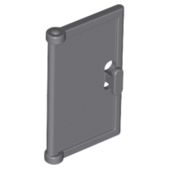 Deur 1x2x3 met verticaal handvat Dark Bluish Gray