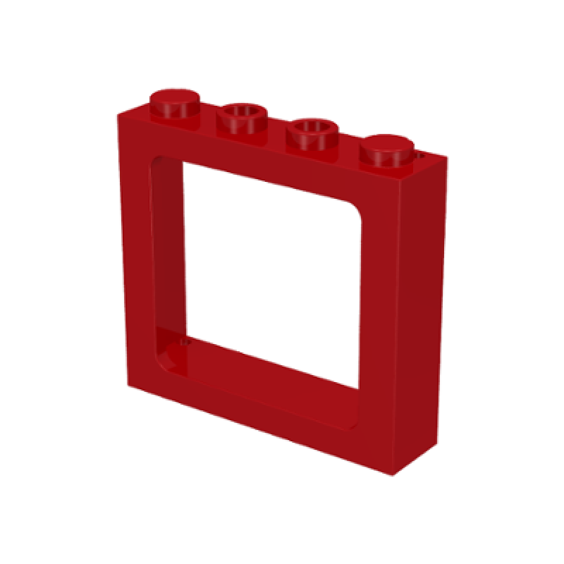Raam 1x4x3 trein Red