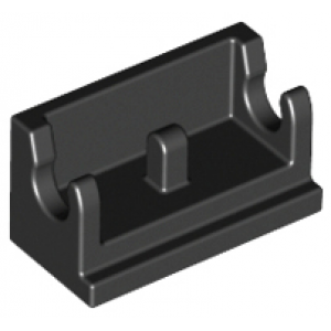 scharniersteen 1x2 basis Black