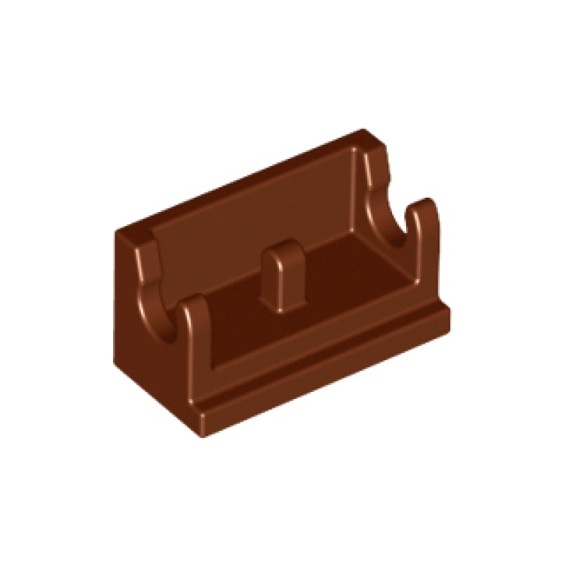 Scharnier Steen 1x2 basis Reddish Brown