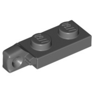 Scharnier, Plaat 1x2 met 1 vinger Dark Bluish Gray