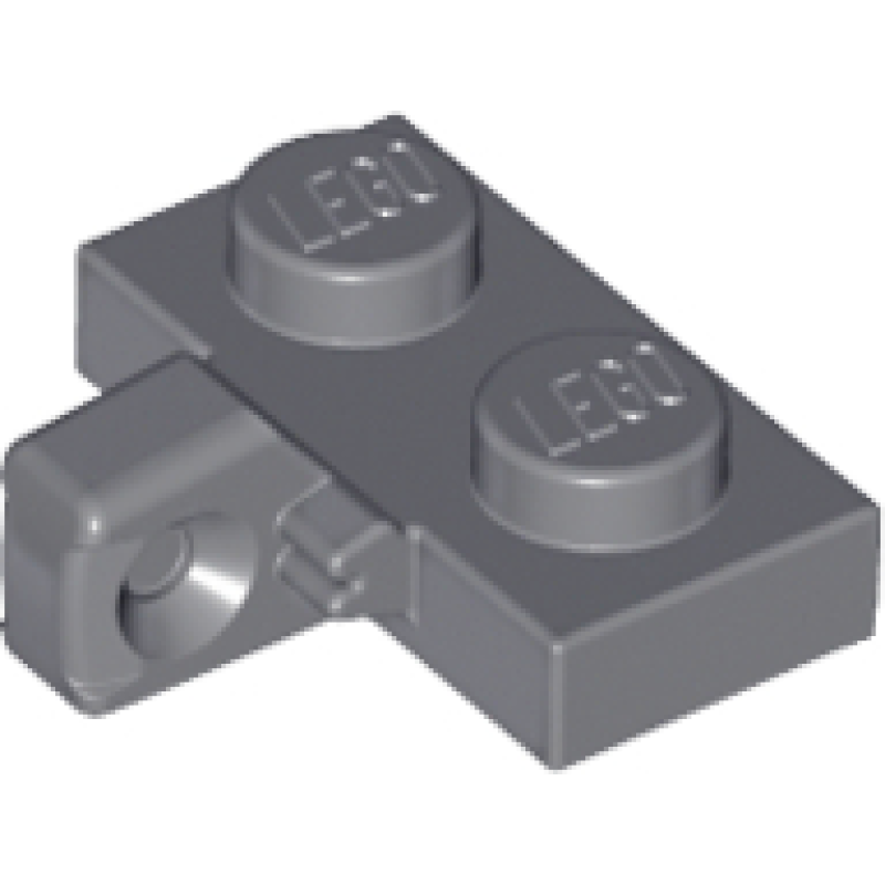 Scharnier, Plaat 1x2 met 1 vinger Light Bluish Gray