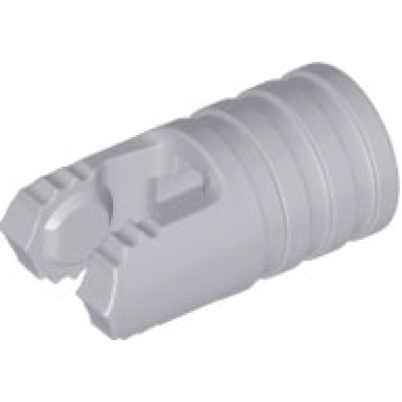 Scharnier Cilinder 1x2 met 2 vingers, as gat aan uiteinde zonder sleuven Light Bluish Gray