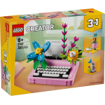  Typewriter with Flowers