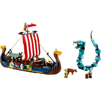 Viking Ship and the Midgard Serpent