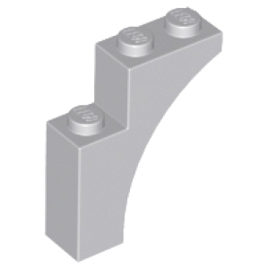Boog 1x3x3 Light Bluish Gray