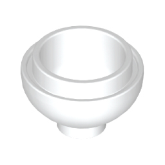 Steen, Rond 2x2 onderkant bol White