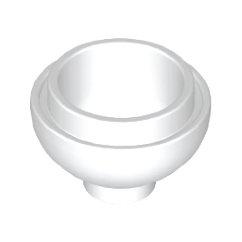 Steen, Rond 2x2 onderkant bol White
