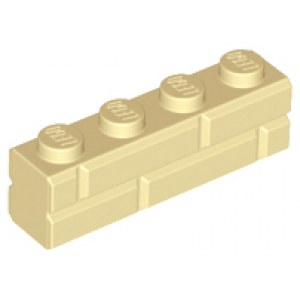 Steen, Aangepast 1x4 met steen motief Tan