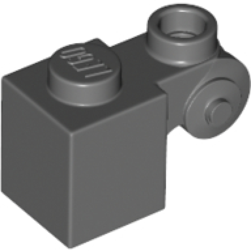 Steen, Aangepast 1x1 met krul Dark Bluish Gray