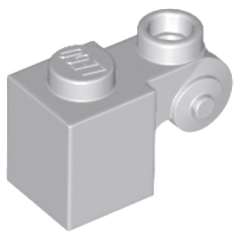 Steen, Aangepast 1x1 met krul Light Bluish Gray