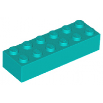 Steen 2x6 Dark Turquoise