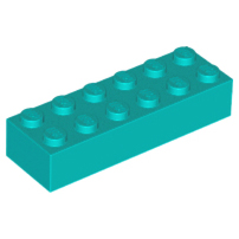 Steen 2x6 Dark Turquoise