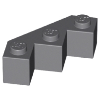 Steen, Aangepast Facet 3x3 Dark Bluish Gray