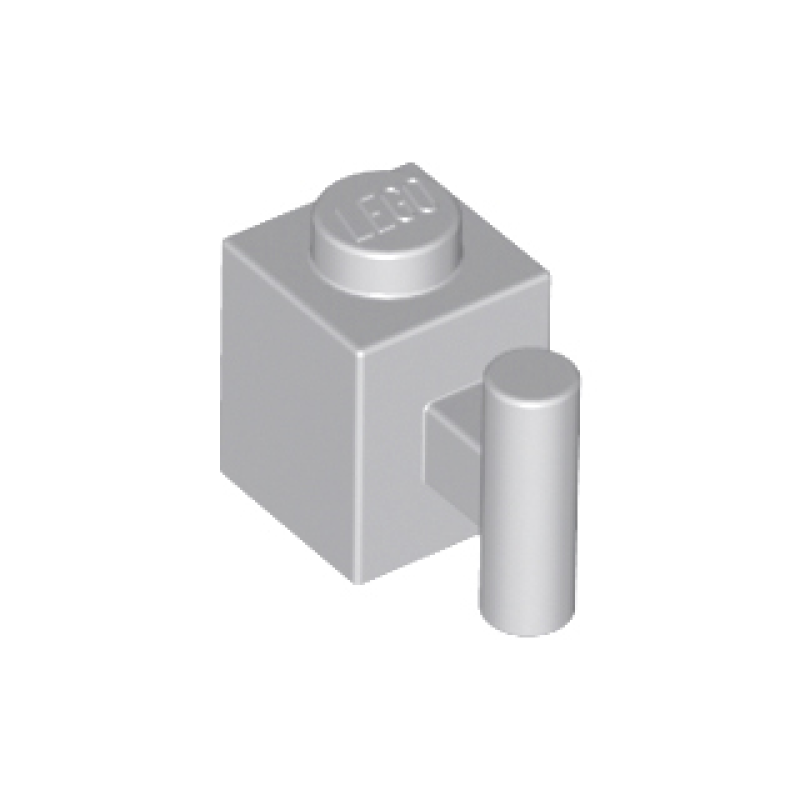 Steen, Aangepast 1x1 met handvat Light Bluish Gray