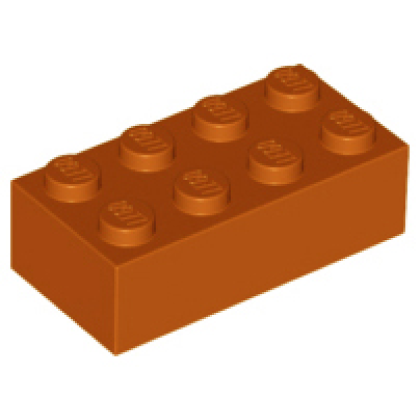 Steen 2x4 Dark Orange