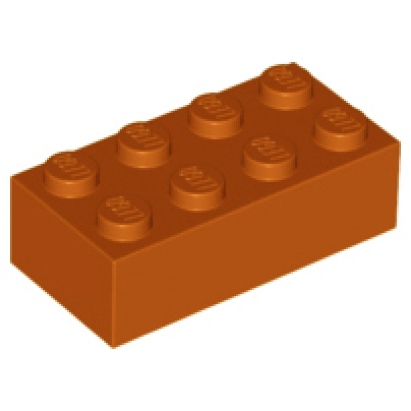 Steen 2x4 Dark Orange