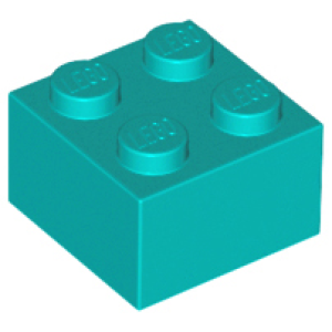 Steen 2x2 Dark Turquoise