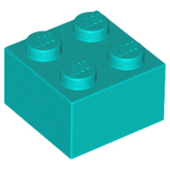 Steen 2x2 Dark Turquoise