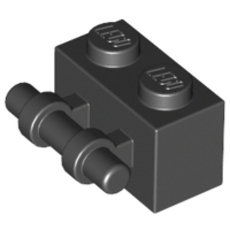 Steen, Aangepast 1x2 met handvat Black