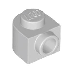 Steen, Rond 1x1x2/3 halve cirkel met uitstekend nopje Light Bluish Gray