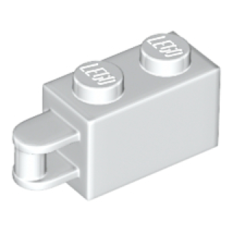 Steen, Aangepast 1x2 met handvat aan uiteinde White