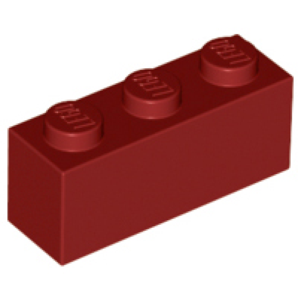 Steen 1x3 Dark Red