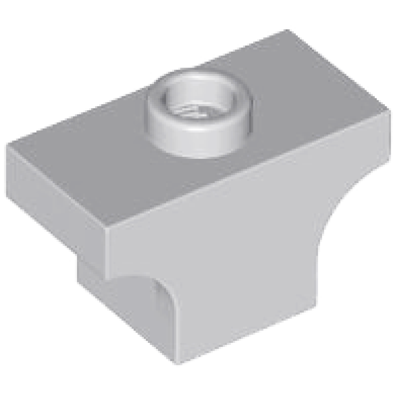 Boog 1x2 (jumper) Light Bluish Gray