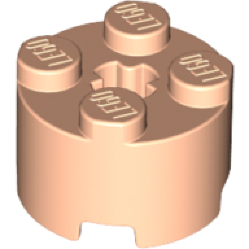 Steen, Rond 2x2 Light Nougat