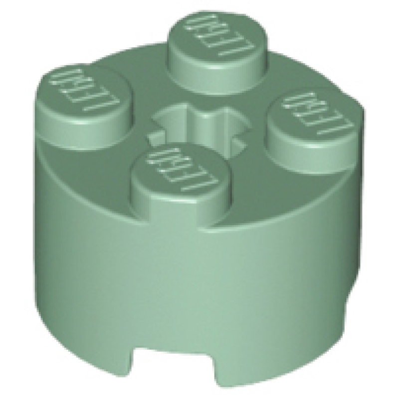 Steen, Rond 2x2 Sand Green